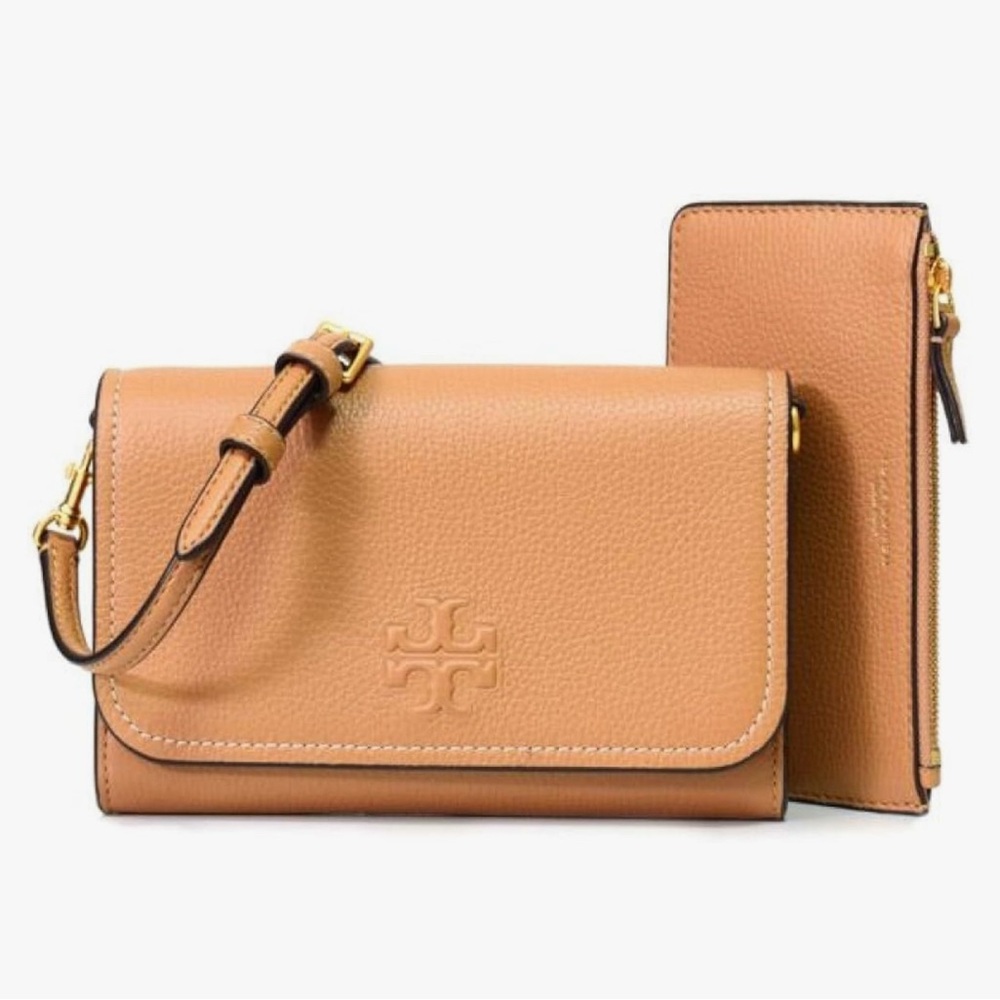 Tory Burch Camel Leather Crossbody